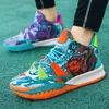 Sukienka buty 2023 Modna Graffiti Basketball Mężczyźni Outdoor Streetball Unisex Platform