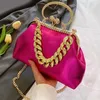 Evening Bags Elegant Sparkling Shoulder Bag Clutch Purse Women Prom Handbag With Thick Chain Banquets Party Crossbody