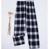 Men's Sleepwear Wholesale Cotton Pajama Pants For Home Wear Loose Plaid Men Pijamas