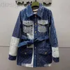 Chaquetas de mujer Diseñador para mujer Abrigo de mezclilla Primavera Otoño Manga larga Jean Chaqueta Azul Street Style M01 G46S