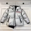 Children puffer Hooded Down Coats Fashion Winter Windproof Hooide Black Silver Jackets Kids girls Boys Outwear girl boy remveable sleeves clothes Down vest tops