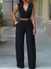 Womens Jumpsuits Rompers 2023 Neu Frauen Overall Dame Ärmellose Strampler Weibliche Overall Body Bodycon Party Streetwear Outfit Kleidung Party Playsuit L23092