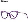 Lunettes bloquant la lumière bleue 53369 Style de mode Anti lumière bleue lunettes optiques montures pour femmes oeil de chat ordinateur lunettes 230920