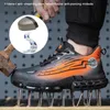 Stivali Uomo Cuscino d'aria Scarpe sportive antinfortunistiche Stivali da lavoro moda Anti-sfondamento Anti-perforazione Scarpe indistruttibili Scarpe protettive leggere 230920