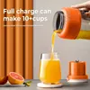 Mélangeur électrique portable de 1 000 ml : préparez de délicieux jus de smoothies en déplacement !