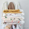 Couvertures d'emmaillotage en coton pour nouveau-né, mousseline, mode bébé, frange douce, couverture enveloppante, imprimé mignon