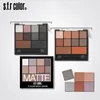 Chic Makeup Set 10 färger fullfärgad matt ögonskugga lila matt rökig ögonskugga palett slät ögon skugga vattentät