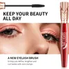 Luxuoso Crown Mascara Longo 4D Fibra de Seda Lash Rímel 24H Longa Duração Curling Grosso À Prova D 'Água Líquido Rímel 8g YANQINA