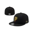 Modeaccessoires Unisex Baseball Hoeden Klassiek Zwart Hop Chicago Sport Volledig gesloten ontwerp Caps Chapeau Stitch Hart Liefde Hustle Bloemen maat 7-8