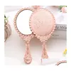 Mirrors Romantic Vintage Lace Hand-Held Mirror Bronze Gold Black Pink Makeup Cosmetic Tool 4 Colors Sn2604 Drop Delivery Home Garden Dhhqh