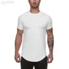 Desginer aloo yoga al herrar casual löpning fitness kostym kortärmad stretch sport t-shirt andningsbar svett-absorberande snabbtorkande kläder 23SS