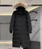 Women's Canada down jacket Women's Parker winter long over the knee hooded jacket thick warm coat women