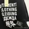2023ss Vetements t-shirts VTM Oversized T-shirt voor Mannen 7 Taal Gedrukt Losse Casual T-shirt Casual mannen Losse Tee