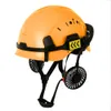 Helmets ABS with Fan Climbing Steeplejack Worker Protective Helmet Hard Hat Cap Outdoor Construction Safety Supplies