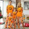 Bijpassende outfits voor gezinnen Familie Halloween-feestkleding Bijpassende outfits voor ouders en kinderen Casual losse 2-delige pyjamaset Schedelprint Thuiskostuum Familielook T230921