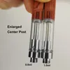 Cartouche en bois 0,5 ml 0,8 ml 1,0 ml Cartouches 510 Atomiseur en céramique à filetage Trous d'huile de 2,0 mm d'épaisseur Chariots à pointe en bois Réservoir de stylo vape jetable vide