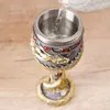 Mugs Creative Asian Dragon Coil Goblet Wine Retro Beer Mug Stainless Steel Viking Cup Drinkware Coffee Cups Dirthday Gifts