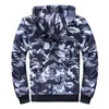 Herren-Kapuzenpullover, Sweatshirts, Herren-Kapuzenpullover mit Reißverschluss, Tarnung, schweres Winter-Sweatshirt, Fleece-Sherpa-gefütterte warme Jacke 230920