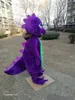 Costume de mascotte dino violet, costume fantaisie personnalisé de dinosaure, kit d'anime, thème de mascotte, robe fantaisie de carnaval, 41998