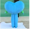 Halloween Love Heart Blue Mascot Costumes Halloween Tecknad karaktärsdräkt Xmas Outdoor Party Outfit unisex