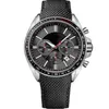 Zegarek na nadgarstek 1513087 Sport sportowy czarny skórzany pasek Chronograph Watch223o