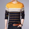 Maglioni da uomo Casual a righe in maglia primavera e autunno pullover a maniche lunghe moda top 230921