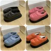 Margiela MM6 Casual Slipper winterplatform Zwart blauw oranje roze rood mm6 wintersandaal damesschoenen