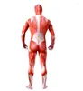 Scarves Bodysuit Attacking Giant Muscle Hero Bodybuilding Simulation Role-playing Costume Power Tight Suit