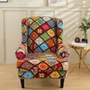 Chair Covers Stretch Spandex Wing Cover Relax Armchair Bohemia Style Removable Single Sofa Slipcovers with Seat Cushion 230921