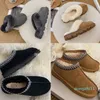 أزياء Tazz Slippers Tasman Fur Slides Women Classic Chestnut Mustard Seed Ultra Mini Platfor