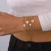 Link pulseiras vento frisado pulseira abelha morango estrela do mar impressão pérola vintage para mulheres jóias presente festa de casamento noivado