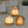 Lámparas de mesa Luces decorativas Shell con función LED Lámpara de noche de 7 cm Luz nocturna