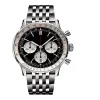 أفضل سعر Nacitimer B01 Fashion Business Chronograph 47mm Dial Panda Eye Belt Men's Quartz Watch Watches B078