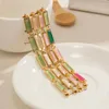 Link Bracelets Ins Fashion Court Style Women's Female Bracelet Gold-plated Stainless Steel Jewelry For Girl