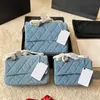 6 styles Camellia Designer Sacs Femme Denim Cross Cross Chain Purse Purse broderie Jacquard Sacs Sacs Diagonal Luxurys SAG SAG 230915