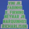 Ensemble de noms de football de l'équipe nationale du Brésil R FIRMINO, personnalisé, nom A-Z, numéro 0-9, imprimé, police de joueur de Football, patch258i, 2021