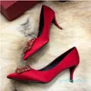 Lady fashion luxury designer Dress Shoes Design Women Pointed Toe Thin High Heels Satin Sexy Party Festival Wedding Shoes Women Pumps