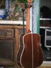 41 tum Sunburst Solid Spruce D Style Acoustic Guitar Abalone Inlägg Ebony Fingerboard Rosewood Body