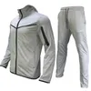Men S TRACKSUITS Spring Casual Sportswear Jackets Pants Two Piece Set Man Fashion Jogging Suit Outfits Gym Fitness Clothes 230921