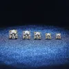 Fina modesmycken örhängen Set skruva tillbaka guldpläterad 925 Sterling Silver VVS Moissanite Diamond Stud Earring For Men Women