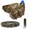 Taille Taschen 3 teile/los Outdoor Tasche Set Enthalten Gürtel Haken Männer Taktische Wasserdichte Molle Camouflage Jagd Wandern Klettern Nylon Pack 230920