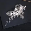 Accessori per fermagli per capelli Copricapo da sposa in cristallo Fascia per capelli Sposa Ornamenti floreali fatti a mano da donna