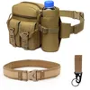 Taille Taschen 3 teile/los Outdoor Tasche Set Enthalten Gürtel Haken Männer Taktische Wasserdichte Molle Camouflage Jagd Wandern Klettern Nylon Pack 230920