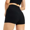 Yoga Outfit Femmes Taille Haute Gym Serré Peach BuLift Compression Extensible Doux Nervuré Short De Course