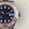 Temiz YM 126621 Erkekler Mekanik 3235 Hareketi Siyah Dial Dimensn40mm 904L Gül Altın Steelsteel Sapphire Kristal Cam Su Geçirmez Işık CF