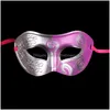 Party Masks Half Faces Mask For Men Roman Gladiator Venetian Mardi Gras Masquerade Halloween Costume Maks Drop Delivery Home Garden Fe Dhtse