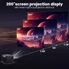 Projectors Transpeed Android 10.0 Projector 300ANSI Support 4K Dual WiFi include Bracket Speaker 5W 1280*720P Home Theater Outdoor Projetor L230923