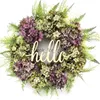 Christmas Decorations Hydrangea Wreath Household Welcome Sign Artificial Christmas Thanksgiving Decoration Garland for Home Decor Party Holiday HKD230921