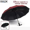 Paraplyer vindtät automatisk vikbar paraply kvinnlig manlig twelv benbil lyxiga stora affärsmän regn kvinnor gåva parasol 230920