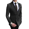 Costumes pour hommes 2 pièces Double boutonnage Slim Fit Peaked revers marié smoking pour mariage mâle mode Blazer avec pantalon dernier style